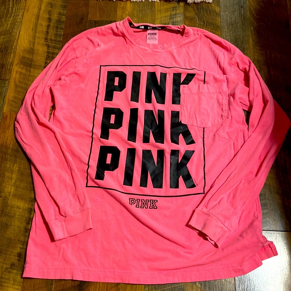 Pink pocket long sleeve